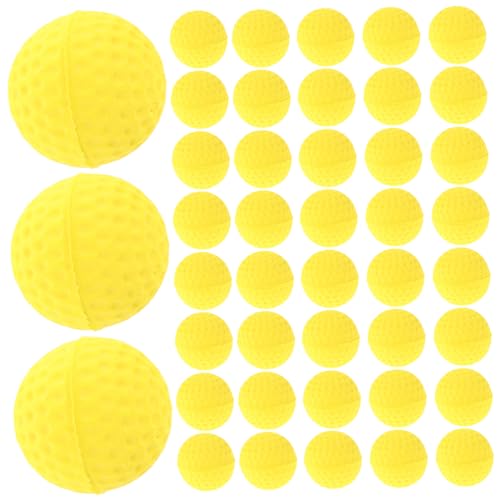 Abaodam 4 Sätze Schaumstoff-Flipper Ball Farbige Golfbälle Weicher Ball Übungsgolfbälle Für Den Innenbereich Golf-übungsgeräte Lustiger Ball Golftraining Yellow 50 Stück * 4 von Abaodam