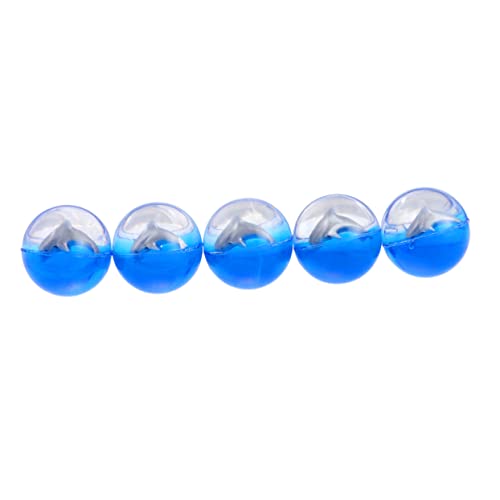 Abaodam 5 Stück Pädagogisches Spielzeug Gummi Sprungball Kinder Lernspielzeug Transparenter Ball Hüpfball von Abaodam