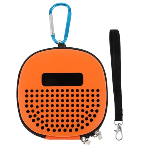 Abaodam Audio Lautsprecher Hüllentasche Tragetasche Schutzhülle Tragbare Tasche Schutzhülle Orangefarbenes PVC von Abaodam