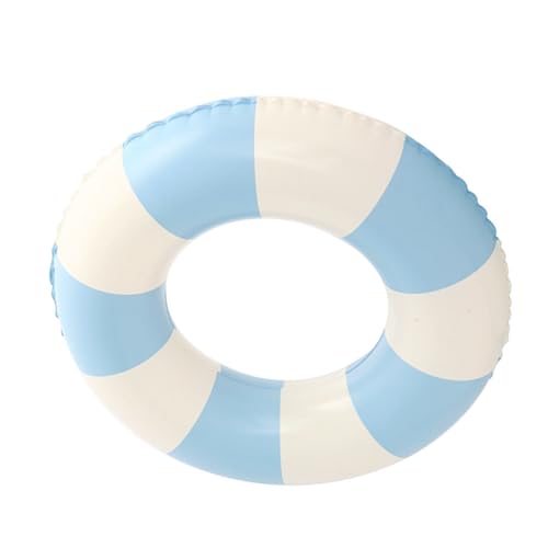 Abaodam Aufblasbarer Rettungsring Pool-Ringe Schwimmreifen Pool-schwimmrohr Gestreifter Schwimmring Aufblasbarer Schwimmring Strand Gestreifte Poolringe Sommerschwimmzubehör PVC von Abaodam