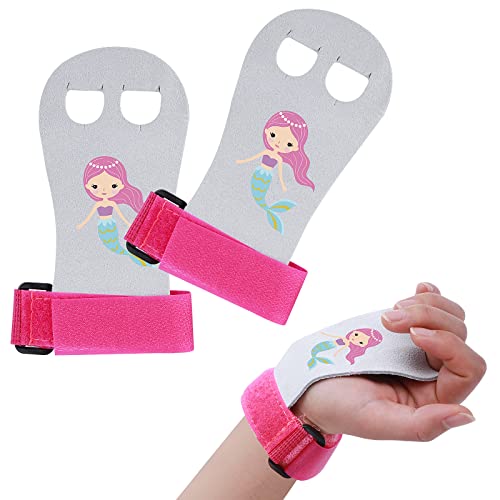 Abeillo Griffpads Kinder, Cross Training, Gymnastik, Pull Up Grips für Kinder, Zeichentrickfiguren Hand Grips Leder Trainingshandschuhe und Handgelenk Bandagen Fitness Set für Mädchen Jugend (Rosa S) Abeillo Griffpads Kinder, Cross Training, Gymnastik, Pull Up Grips für Kinder, Zeichentrickfiguren Hand Grips Leder Trainingshandschuhe und Handgelenk Bandagen Fitness Set für Mädchen Jugend (Rosa S) von Abeillo