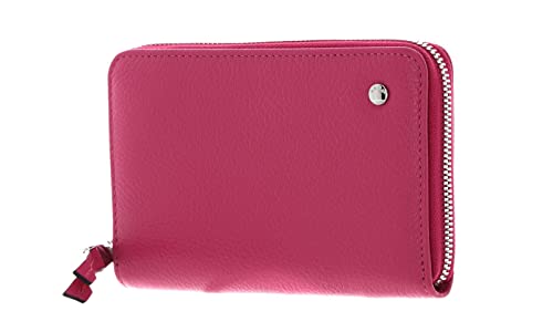 Abro Leather Ariete Zip Wallet Pink von Abro