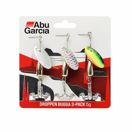 Abu Garcia Droppen Bugga 3er-Pack - Vielseitige Süßwasser-Spinnerköder für Barsch, Hecht, Döbel und Forelle - Niedriger Schwerpunkt für präzises Werfen, perfekt zum Süßwasserfischen, verschiedene 5 cm Abu Garcia Droppen Bugga 3er-Pack - Vielseitige Süßwasser-Spinnerköder für Barsch, Hecht, Döbel und Forelle - Niedriger Schwerpunkt für präzises Werfen, perfekt zum Süßwasserfischen, verschiedene 5 cm von Abu Garcia