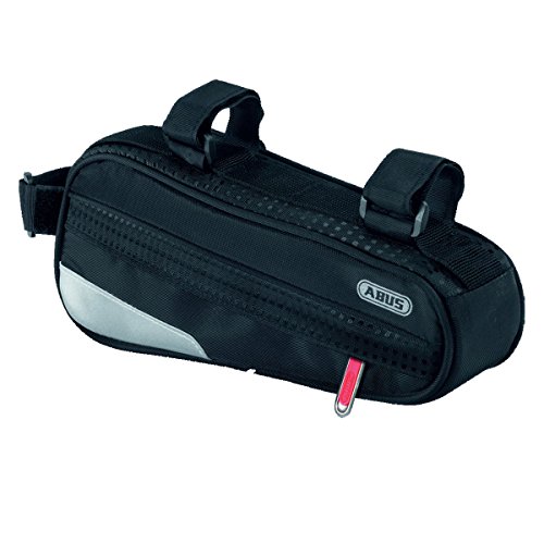 ABUS Fahrradtasche Oryde ST 2200 - Rahmentasche mit Klettbandverschluss - 255 mm x 50 mm - 1,2 Liter Fassungsvermögen, Schwarz von ABUS