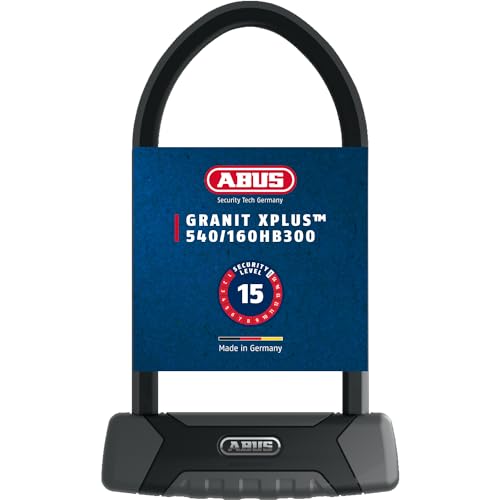 ABUS Bügelschloss Granit XPlus 540 + USH-Halterung - Fahrradschloss mit 13 mm starkem Bügel und XPlus Zylinder Sicherheitslevel 15-300 mm Bügelhöhe ABUS Bügelschloss Granit XPlus 540 + USH-Halterung - Fahrradschloss mit 13 mm starkem Bügel und XPlus Zylinder Sicherheitslevel 15-300 mm Bügelhöhe von ABUS