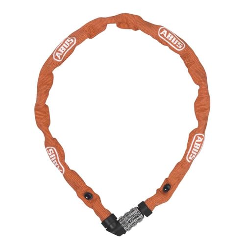 ABUS Kettenschloss 1200 Web – Zahlenschloss mit 3-stelliger Kombination – Kette aus gehärtetem Stahl – Leichtes Fahrradschloss mit Farbauswahl – Fahrradzubehör – 60 cm – Orange ABUS Kettenschloss 1200 Web – Zahlenschloss mit 3-stelliger Kombination – Kette aus gehärtetem Stahl – Leichtes Fahrradschloss mit Farbauswahl – Fahrradzubehör – 60 cm – Orange von ABUS