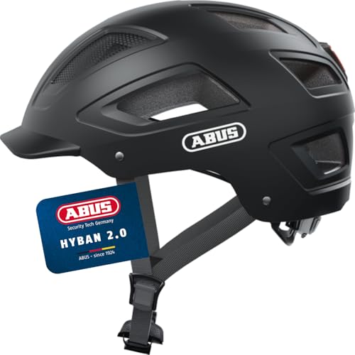 ABUS HYBAN 2.0 Fahrradhelm, Schwarz (Velvet Black), M, M (52-58 cm) ABUS HYBAN 2.0 Fahrradhelm, Schwarz (Velvet Black), M, M (52-58 cm) von ABUS