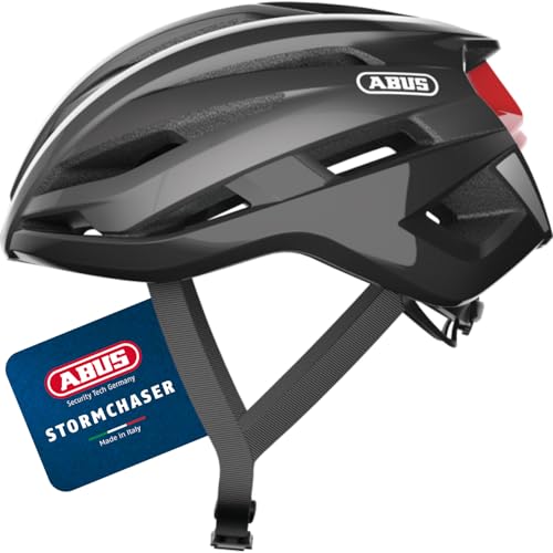 ABUS Rennradhelm StormChaser - Leichter und komfortabler Fahrradhelm für professionellen Radsport für Damen und Herren - Titan (gräulich), Größe S ABUS Rennradhelm StormChaser - Leichter und komfortabler Fahrradhelm für professionellen Radsport für Damen und Herren - Titan (gräulich), Größe S von ABUS