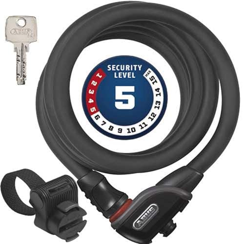 ABUS Kabelschloss Phantom 8950/180 TexKF - Fahrradschloss-Set mit Halterung TexKF für den Rahmen des Fahrrads - 12/15 mm - ABUS Sicherheitslevel 5 - Schwarz ABUS Kabelschloss Phantom 8950/180 TexKF - Fahrradschloss-Set mit Halterung TexKF für den Rahmen des Fahrrads - 12/15 mm - ABUS Sicherheitslevel 5 - Schwarz von ABUS