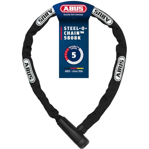 ABUS Kettenschloss Steel-O-Chain 5805K – Fahrradschloss aus Stahl – ABUS-Sicherheitslevel 5 – 75 cm – Schwarz ABUS Kettenschloss Steel-O-Chain 5805K – Fahrradschloss aus Stahl – ABUS-Sicherheitslevel 5 – 75 cm – Schwarz von ABUS