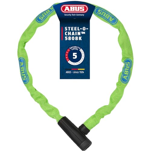 ABUS Kettenschloss Steel-O-Chain 5805K – Fahrradschloss aus Stahl – ABUS-Sicherheitslevel 5 – 75 cm – Gelb/Grün ABUS Kettenschloss Steel-O-Chain 5805K – Fahrradschloss aus Stahl – ABUS-Sicherheitslevel 5 – 75 cm – Gelb/Grün von ABUS