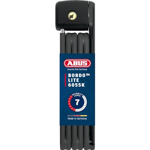 ABUS Faltschloss Bordo Lite 6055K SH mit Halterung - Extra-leichtes Fahrradschloss aus Spezialstahl - ABUS-Sicherheitslevel 7 - 85 cm - Schwarz ABUS Faltschloss Bordo Lite 6055K SH mit Halterung - Extra-leichtes Fahrradschloss aus Spezialstahl - ABUS-Sicherheitslevel 7 - 85 cm - Schwarz von ABUS