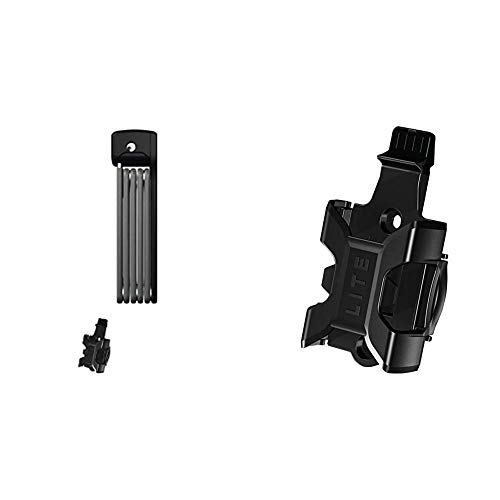 Abus AB78063 6055/85 Bordo Lite Vorhängeschloss, schwarz, 85 cm & Halter SH Bordo Lite 6055 Transporthalterung Für Fahrradschloss, Black, One Size Abus AB78063 6055/85 Bordo Lite Vorhängeschloss, schwarz, 85 cm & Halter SH Bordo Lite 6055 Transporthalterung Für Fahrradschloss, Black, One Size von ABUS