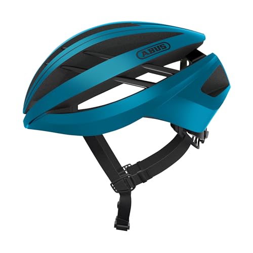 ABUS Rennradhelm Aventor - Fahrradhelm für professionellen Radsport - gute Ventilationseigenschaften - für Damen und Herren - Blau, Größe S von ABUS