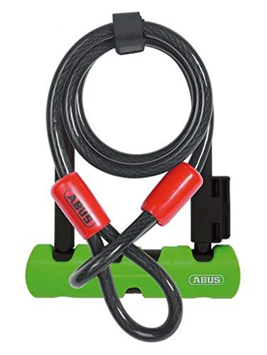 ABUS Bügelschloss Ultra 410 + SH34-Halterung + Sicherungskabel Cobra 10/120 - Fahrradschloss mit Rundbügel - ABUS-Sicherheitslevel 8 - 140 mm Bügelhöhe, Schwarz/Grün ABUS Bügelschloss Ultra 410 + SH34-Halterung + Sicherungskabel Cobra 10/120 - Fahrradschloss mit Rundbügel - ABUS-Sicherheitslevel 8 - 140 mm Bügelhöhe, Schwarz/Grün von ABUS