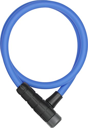 ABUS Kabelschloss Primo 5412K/85/12 - Fahrraschloss aus 12 mm starkem Stahlkabel Sicherheitslevel 3-85 cm - Blau von ABUS