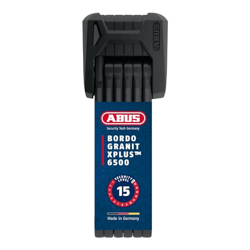 ABUS Faltschloss Bordo Granit XPlus 6500/85 ST mit Schlosstasche - Fahrradschloss aus gehärtetem Stahl - ABUS-Sicherheitslevel 15 - 85 cm - Schwarz ABUS Faltschloss Bordo Granit XPlus 6500/85 ST mit Schlosstasche - Fahrradschloss aus gehärtetem Stahl - ABUS-Sicherheitslevel 15 - 85 cm - Schwarz von ABUS