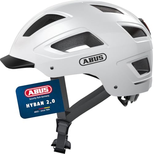 ABUS HYBAN 2.0 Fahrradhelm, Weiß (Polar White), XL ABUS HYBAN 2.0 Fahrradhelm, Weiß (Polar White), XL von ABUS