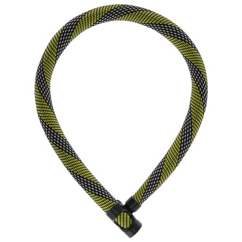 ABUS Kettenschloss IVERA Chain 7210 – Fahrradschloss mit hochflexibler IvyTex-Kunstfaserummantelung – ABUS-Sicherheitslevel 8 – 110 cm – Gelb von ABUS