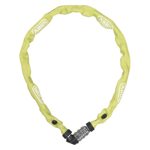ABUS Kettenschloss 1200 Web – Zahlenschloss mit 3-stelliger Kombination – Kette aus gehärtetem Stahl – Leichtes Fahrradschloss mit Farbauswahl – Fahrradzubehör – 60 cm – Grün/Lime ABUS Kettenschloss 1200 Web – Zahlenschloss mit 3-stelliger Kombination – Kette aus gehärtetem Stahl – Leichtes Fahrradschloss mit Farbauswahl – Fahrradzubehör – 60 cm – Grün/Lime von ABUS