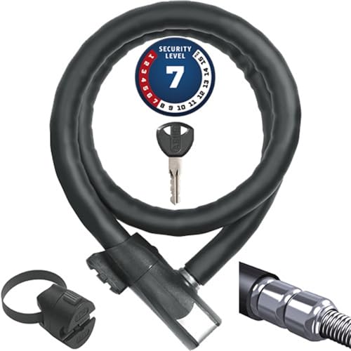 ABUS Panzerkabelschloss Steel-O-Flex Centuro 860 - mit QuickSnap RBU-Halter - Kabelschloss aus Stahlkabel mit Panzer aus Stahlhülsen - ABUS-Sicherheitslevel 7-110 cm, Schwarz ABUS Panzerkabelschloss Steel-O-Flex Centuro 860 - mit QuickSnap RBU-Halter - Kabelschloss aus Stahlkabel mit Panzer aus Stahlhülsen - ABUS-Sicherheitslevel 7-110 cm, Schwarz von ABUS
