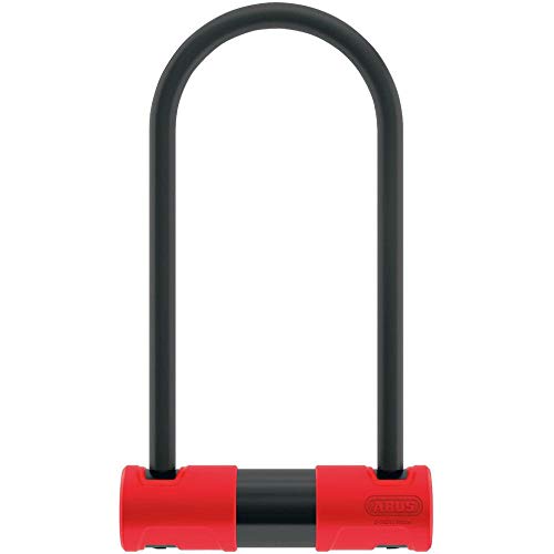 ABUS Bügelschloss 440A USH Alarm - Fahrradschloss mit Halterung und Alarmfunktion - ABUS-Sicherheitslevel 8-160 mm Bügelhöhe, Schwarz von ABUS