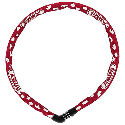 ABUS Kettenschloss Steel-O-Chain 4804C Symbols – Zahlenschloss für Kinderfahrräder – ABUS-Sicherheitslevel 3 – 75 cm – Rot ABUS Kettenschloss Steel-O-Chain 4804C Symbols – Zahlenschloss für Kinderfahrräder – ABUS-Sicherheitslevel 3 – 75 cm – Rot von ABUS