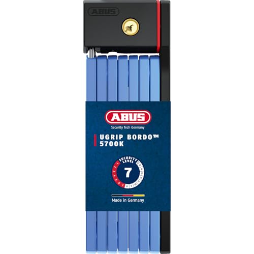 ABUS Faltschloss Bordo uGrip 5700K SH mit Halterung - Fahrradschloss mit 5 mm starken Stäben - ABUS-Sicherheitslevel 7-100 cm - Blau ABUS Faltschloss Bordo uGrip 5700K SH mit Halterung - Fahrradschloss mit 5 mm starken Stäben - ABUS-Sicherheitslevel 7-100 cm - Blau von ABUS