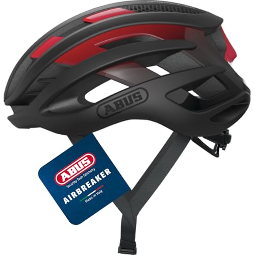 ABUS Rennradhelm AirBreaker - High-End Fahrradhelm für den professionellen Radsport - für Damen und Herren - Schwarz/Rot, Größe S ABUS Rennradhelm AirBreaker - High-End Fahrradhelm für den professionellen Radsport - für Damen und Herren - Schwarz/Rot, Größe S von ABUS