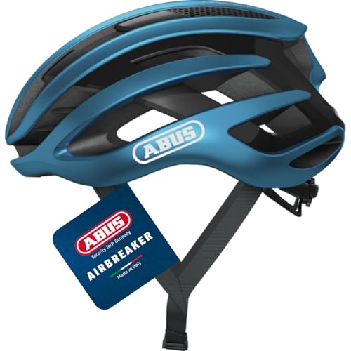 ABUS Rennradhelm AirBreaker - High-End Fahrradhelm für den professionellen Radsport - für Jugendliche und Erwachsene - Helm für Damen und Herren - Blau, Größe L ABUS Rennradhelm AirBreaker - High-End Fahrradhelm für den professionellen Radsport - für Jugendliche und Erwachsene - Helm für Damen und Herren - Blau, Größe L von ABUS