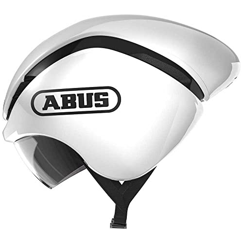 ABUS Zeitfahrhelm GameChanger TT - Aerodynamischer Fahrradhelm mit optimalen Ventilationseigenschaften für Damen und Herren - Weiß Glänzend, Größe S ABUS Zeitfahrhelm GameChanger TT - Aerodynamischer Fahrradhelm mit optimalen Ventilationseigenschaften für Damen und Herren - Weiß Glänzend, Größe S von ABUS