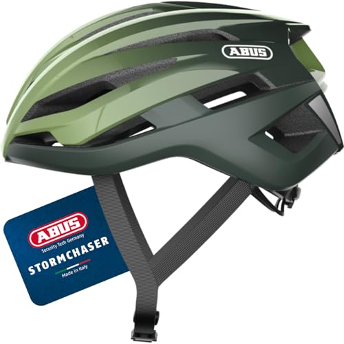 ABUS Rennradhelm StormChaser - Leichter und komfortabler Fahrradhelm für professionellen Radsport für Damen und Herren - Opal-Grün, Größe L ABUS Rennradhelm StormChaser - Leichter und komfortabler Fahrradhelm für professionellen Radsport für Damen und Herren - Opal-Grün, Größe L von ABUS