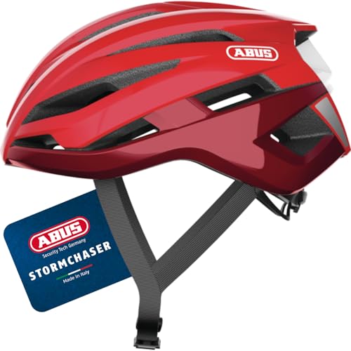 ABUS Rennradhelm StormChaser - Leichter und komfortabler Fahrradhelm für professionellen Radsport für Damen und Herren - Rot, Größe L ABUS Rennradhelm StormChaser - Leichter und komfortabler Fahrradhelm für professionellen Radsport für Damen und Herren - Rot, Größe L von ABUS