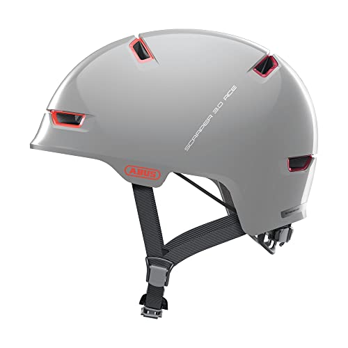 ABUS 86959 Fahrradhelm, Grau (Alaska Grey), M (54-58 cm) von ABUS