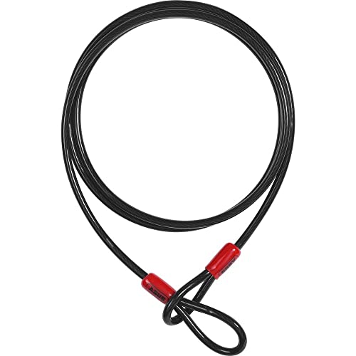 ABUS Schlaufenkabel Cobra 8 - Stahlseil mit Kunststoff ummantelt - Sicherung für Fahrrad- und Motorrad-Zubehör - 2,5 Meter lang, 8 mm stark, Schwarz ABUS Schlaufenkabel Cobra 8 - Stahlseil mit Kunststoff ummantelt - Sicherung für Fahrrad- und Motorrad-Zubehör - 2,5 Meter lang, 8 mm stark, Schwarz von ABUS