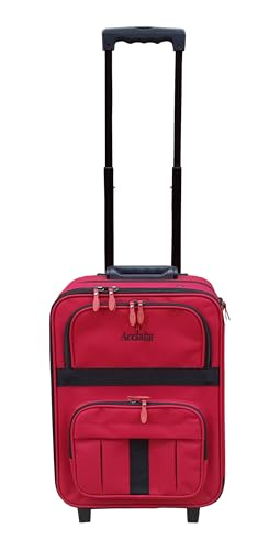 Acclaim Redcar Professionelle Bowler-Bowling-Tasche und wasserdichte Tasche, grüner Rasen, flach, kurze Matte, für drinnen und draußen, Trolley, Bowlingtasche und wasserdichte Tasche (rot/schwarzer von Acclaim