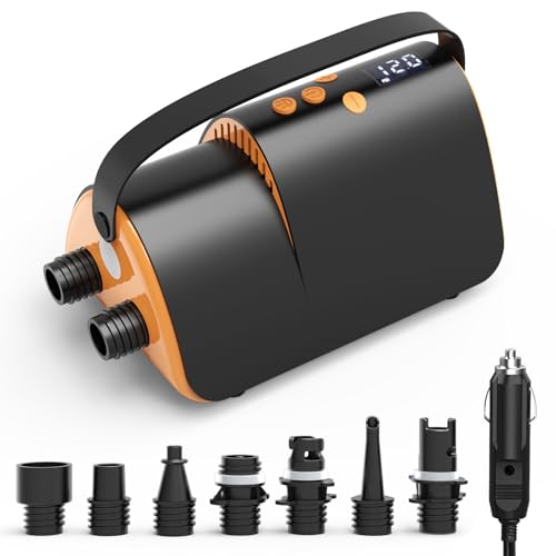 Accwork SUP Pumpe Elektrisch 20PSI mit LED-Display – 12V Elektrische Luftpumpe für SUP, Schlauchboote, Luftmatratzen – Inkl. 7 Düsen, Schnelles Aufpumpen & Automatische Abschaltung Accwork SUP Pumpe Elektrisch 20PSI mit LED-Display – 12V Elektrische Luftpumpe für SUP, Schlauchboote, Luftmatratzen – Inkl. 7 Düsen, Schnelles Aufpumpen & Automatische Abschaltung von Accwork