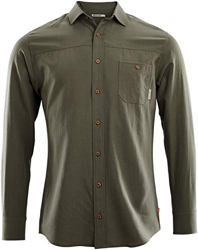 Aclima LeisureWool Woven Wool Shirt Ranger Green, 2XL, Ranger Green von Aclima