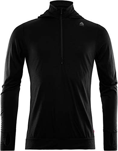 Aclima LightWool Hoodie Herren Jet Black Größe S 2020 Midlayer von Aclima