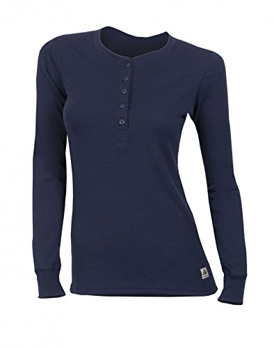 Aclima WarmWool Women's Granddad Shirt, Größe:XS, Farbe:Peacoat von Aclima