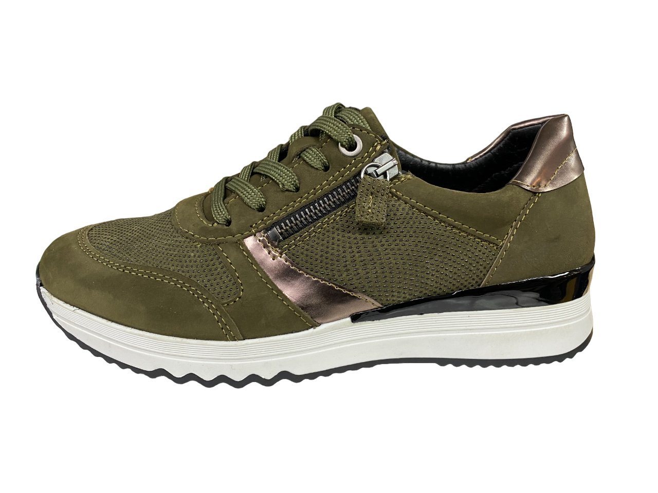 Aco ACO Damen Sneaker CLAIRE H22C1080-99626 Forest grün Schnürschuh von Aco