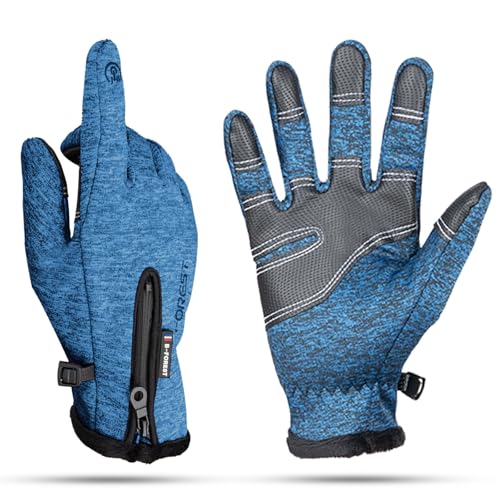 ActFun Winterhandschuhe, rutschfest, Touchscreen winddicht, warme Handschuhe, kaltes Wetter, Fahrradhandschuhe für Herren und Damen, Walking, Reiten, Fahren, Dunkelblau ActFun Winterhandschuhe, rutschfest, Touchscreen winddicht, warme Handschuhe, kaltes Wetter, Fahrradhandschuhe für Herren und Damen, Walking, Reiten, Fahren, Dunkelblau von ActFun