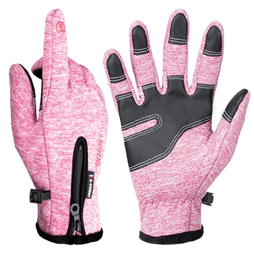ActFun Winterhandschuhe, rutschfest, Touchscreen winddicht, warme Handschuhe, kaltes Wetter, Fahrradhandschuhe für Männer und Frauen, Wandern, Reiten, Fahren, Rosa ActFun Winterhandschuhe, rutschfest, Touchscreen winddicht, warme Handschuhe, kaltes Wetter, Fahrradhandschuhe für Männer und Frauen, Wandern, Reiten, Fahren, Rosa von ActFun