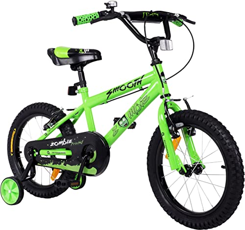 Actionbikes Kinderfahrrad Zombie 16 Zoll - Jungen & Mädchen - Ab 4-7 Jahren - V-Brake Bremse - Kettenschutz - Fahrräder - Kinder Fahrrad - Laufrad - BMX - Kinderrad (Zombie 16 Zoll) von Actionbikes Motors