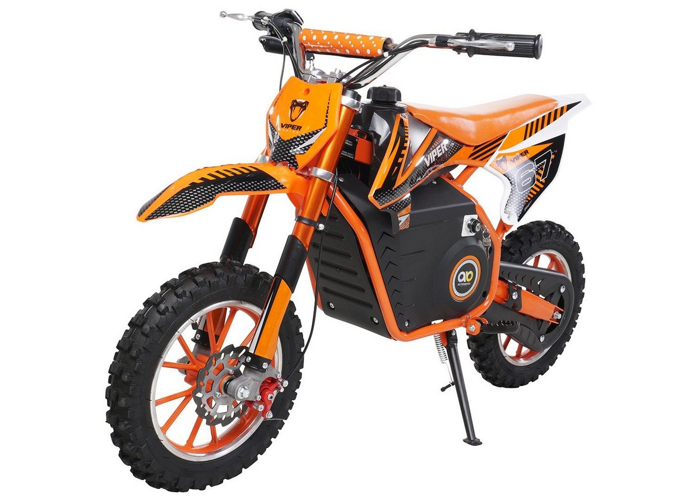 Actionbikes Motors Elektro-Kindermotorrad Kinder Crossbike Viper 1000 W Elektro - 3 Stufen - bis 25 km/h, Mini Dirt-Bike elektro Minicross Pocket Bike ab 5 J. - orange von Actionbikes Motors