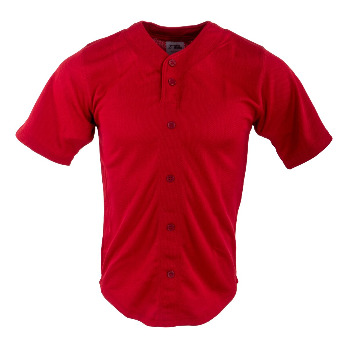 Active Athletics Baseball Jersey, Fake Button Jersey - rot Gr.M Active Athletics Baseball Jersey, Fake Button Jersey - rot Gr.M von Active Athletics