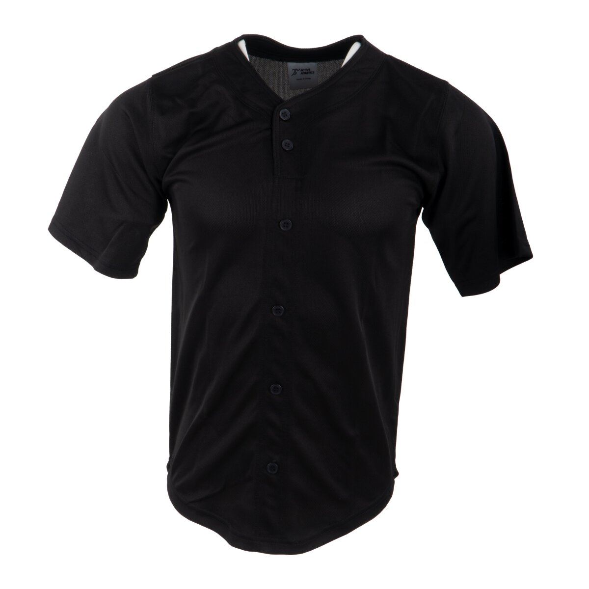Active Athletics Baseball Jersey, Fake Button Jersey - schwarz Gr.M Active Athletics Baseball Jersey, Fake Button Jersey - schwarz Gr.M von Active Athletics