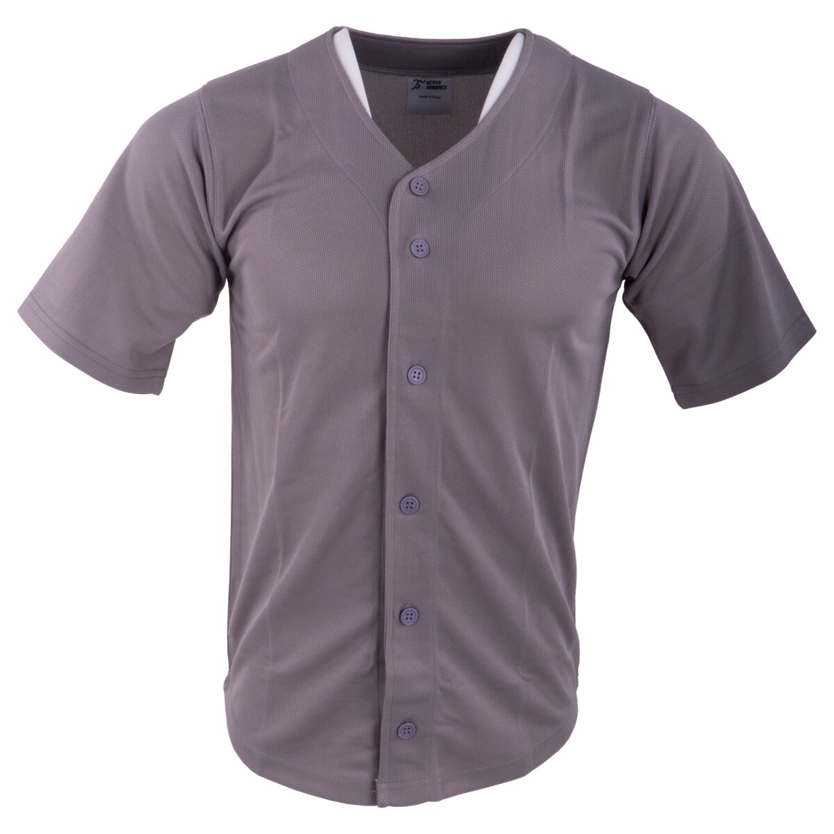 Active Athletics Baseball Jersey, Full Button Jersey - grau Gr.L Active Athletics Baseball Jersey, Full Button Jersey - grau Gr.L von Active Athletics