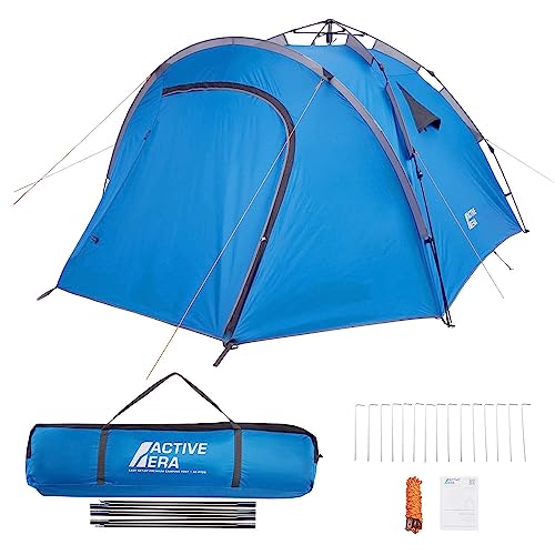 Active Era Premium Kuppelzelt für 4-5 Personen – Doppelwandiges Zelt mit Easy-Pitch Technologie – Wasserdichtes, ultraleichtes Camping Zelt – Blackout Pop Up Zelt für Festivals, Wandern oder Camping Active Era Premium Kuppelzelt für 4-5 Personen – Doppelwandiges Zelt mit Easy-Pitch Technologie – Wasserdichtes, ultraleichtes Camping Zelt – Blackout Pop Up Zelt für Festivals, Wandern oder Camping von Active Era