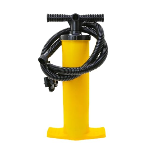 Acunny Manuelle Luftpumpe, bidirektional, Handpumpe für Aufblasbare | Manuelle Luftpumpe mit hohem Druck, Luftpumpe, Gelb, wiederverwendbar, 4 l, Handpumpe für Sofas von Acunny